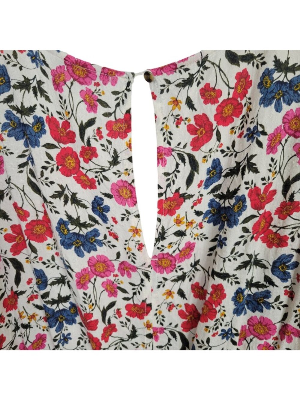 American Eagle Outfitters Size L Romper Floral Adjustable Neck Bell Sleeve Flowy - Picture 9 of 11